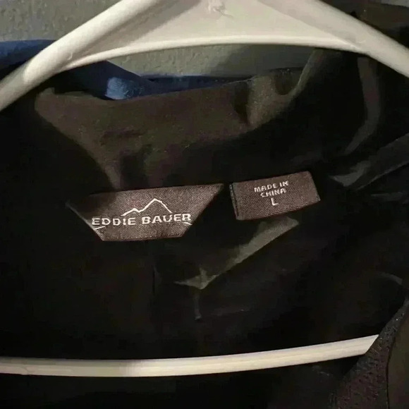 Eddie Bauer Weatheredge Men's waterproof Breathable Sz L light Jacket Rain/Wind - Picture 6 of 8